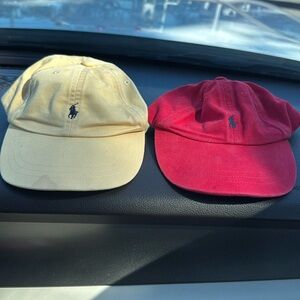 Pair of Iconic RL Polo Cotton Chino Ball Capa